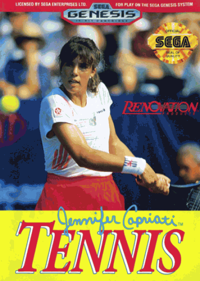 Jennifer Capriati Tennis (USA) Game Cover